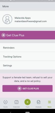 Clue Calendario menstrual y de ovulación