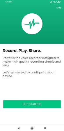 Grabadora de voz Parrot