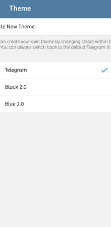 Telegram blu