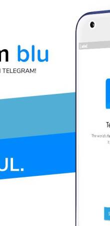 Telegram blu