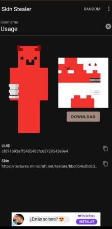 Skin Stealer for Minecraft