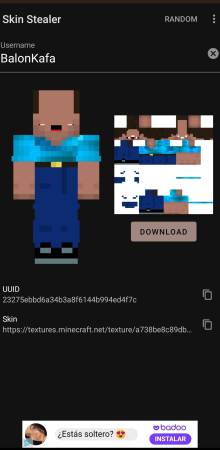 Skin Stealer for Minecraft